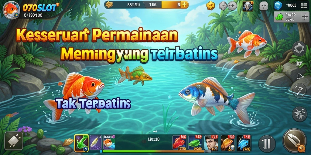 Gameplay 070SLOT dengan pengalaman memancing yang seru dan interaktif.