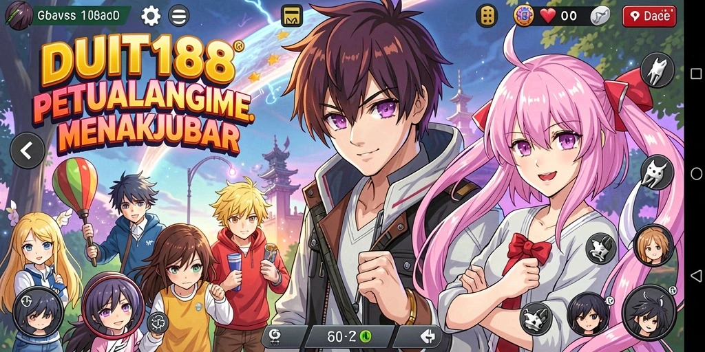 Tampilan gameplay menarik dari game Anime DUIT188.
