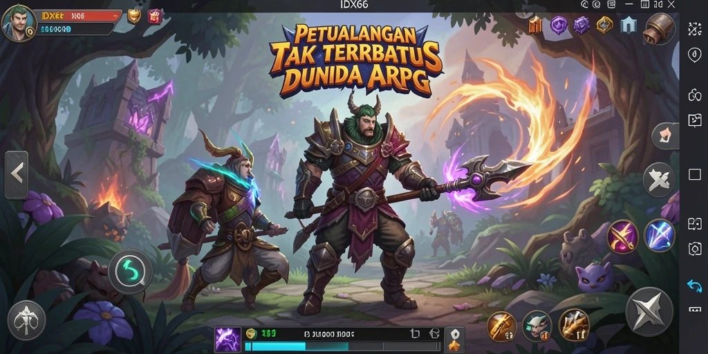 Gameplay seru di dunia ARPG yang luas dan penuh petualangan.