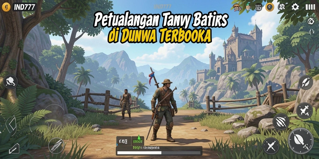 Gameplay seru IND777 dalam dunia terbuka yang luas.