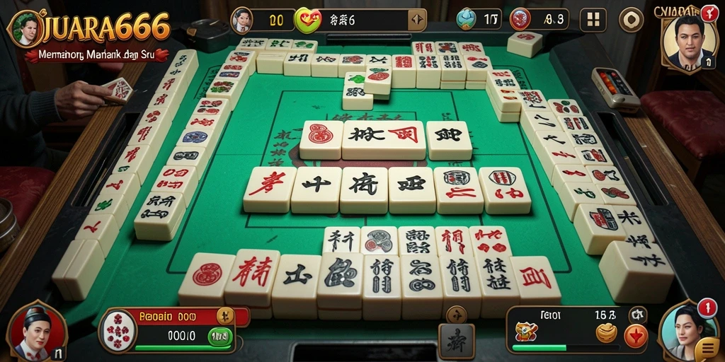 Screenshot JUARA666 menunjukkan pengalaman bermain Mahjong yang seru dan interaktif.