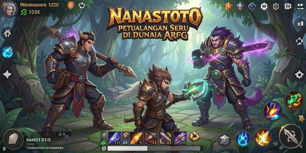 Screenshot NANASTOTO menampilkan aksi seru di dunia ARPG.