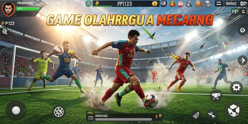 Tampilan menarik dari gameplay PP123 dengan aksi olahraga yang mendebarkan.