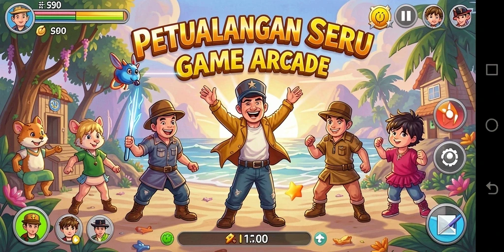 Tampilan seru dari gameplay S80 yang penuh aksi dan tantangan arcade.