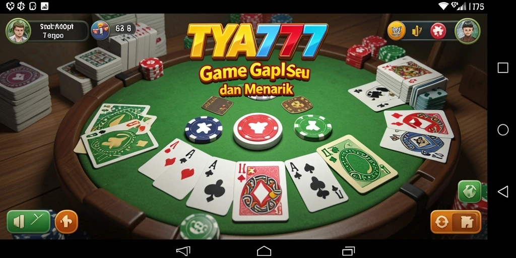 Tampilan gameplay seru dari TYA777 dalam bermain Gaple.